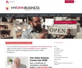 Myownbusiness.com(Free Online Education to Start Your Own Business) Screenshot