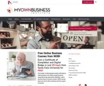 Myownbusiness.org(Free Online Education to Start Your Own Business) Screenshot
