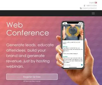 Myownconference.com(Webinar platform) Screenshot