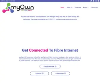 Myownisp.co.za(MyOwn ISP) Screenshot