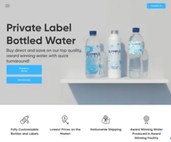 Myownwater.com(Private Label Water) Screenshot