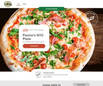Mypacinos.com(Pacino's NYC Pizza) Screenshot