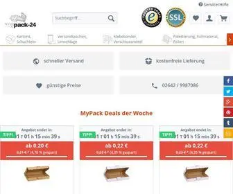 Mypack.de(Karton & Kartonagen online kaufen beim Hersteller) Screenshot
