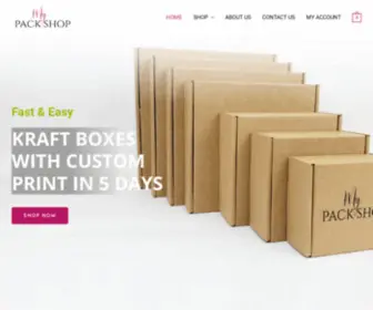 Mypackshop.com(Packaging Boxes with Print) Screenshot