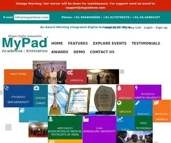 Mypadnow.com(MyPad®Now) Screenshot
