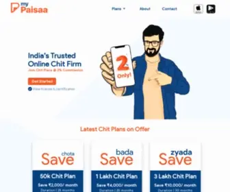 Mypaisaa.com(Join Online Chit Funds for High Returns) Screenshot