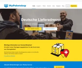 Mypaketshop.com(Deutsche Lieferadresse für Schweizer) Screenshot