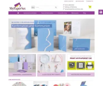 Mypaperset.de(Einladungskarten selber drucken) Screenshot