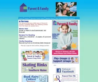 Myparentandfamily.com(Parenting newspaper for parents with kids ages 0) Screenshot