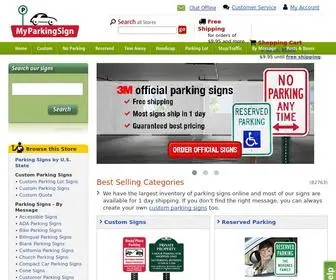 Myparkingsign.com(Custom Parking Lot Signs) Screenshot