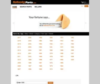 Mypartshop.com(Used Car Part Search from Hollander a Solera Company) Screenshot