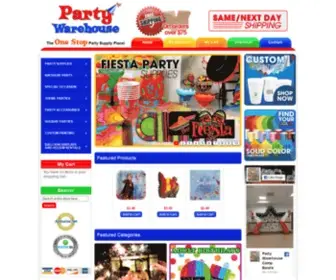 Mypartywarehouse.com(Party Warehouse) Screenshot