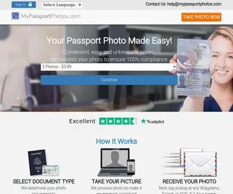 Mypassportphotos.com(Cheap Passport Photos Online) Screenshot