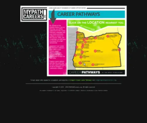 Mypathcareers.org(Front Page) Screenshot