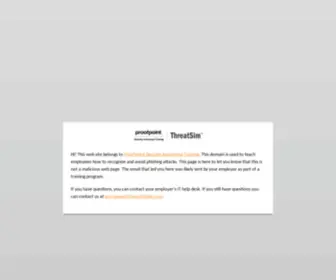 Mypayrollservice.net(Proofpoint Security Awareness Training) Screenshot