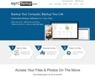 MYPcbackup.com(Online Backup) Screenshot