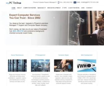 MYPctechs.com(Computer Repair Services In Phoenix AZ) Screenshot