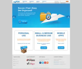 MYPDV.com(Get Organized & Manage your Information in one Cloud) Screenshot