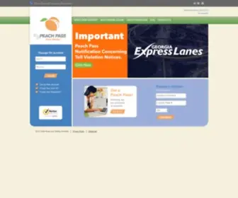 Mypeachpass.com(Customer Service Center) Screenshot