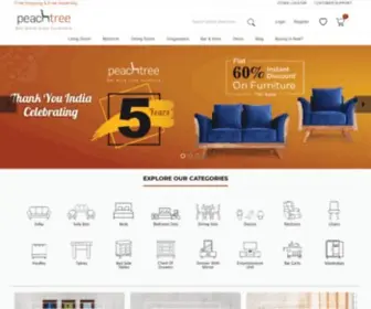 Mypeachtree.co(Peachtree Home Accent Pvt) Screenshot