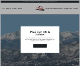 Mypeakgym.com(Peak Gymnastics and fitness) Screenshot