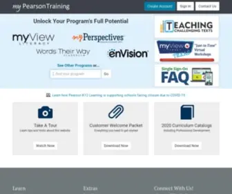 Mypearsontraining.com(My Pearson Training) Screenshot