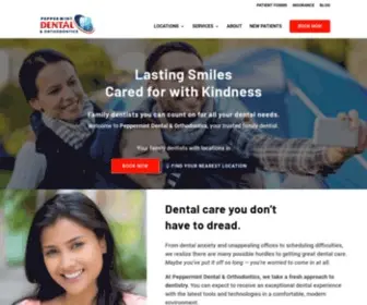 Mypeppermintdental.com(Family Dentist in McKinney) Screenshot