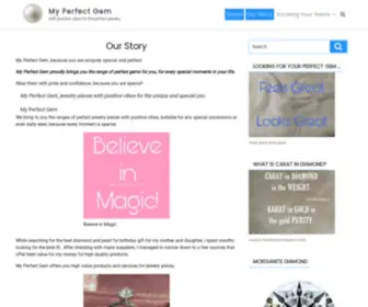 Myperfectgem.com(Our Story) Screenshot