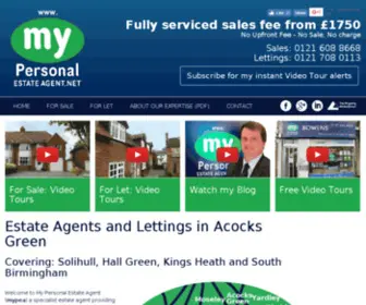 Mypersonalestateagent.net(Estate agents solihull) Screenshot