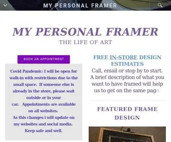 Mypersonalframer-Newberg.com(MY PERSONAL FRAMER) Screenshot