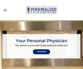 Mypersonalhealthcare.com(Personalized Primary Care) Screenshot