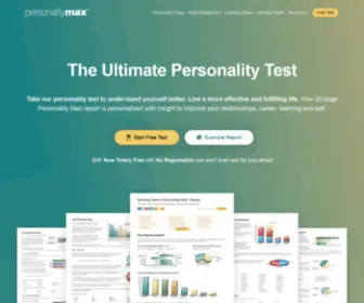 Mypersonality.info(Free personality tests) Screenshot