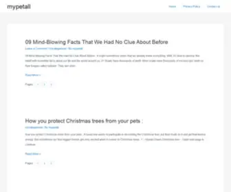 Mypetall.com(Just another WordPress site) Screenshot