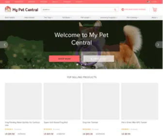 Mypetcentral.com(Online shopping for Pet Supplies with free shipping) Screenshot