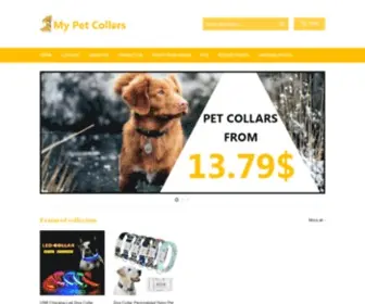 Mypetcollars.com(Mypetcollars) Screenshot