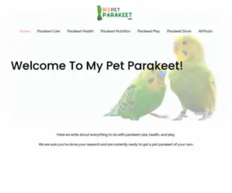 Mypetparakeet.com(My Pet Parakeet) Screenshot