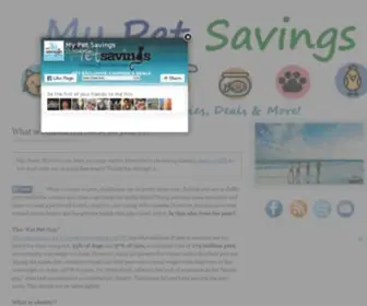 Mypetsavings.com(My Pet Savings) Screenshot