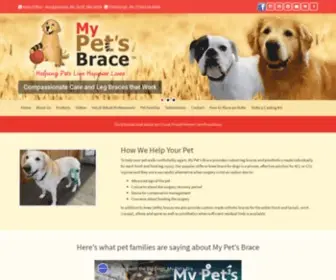 Mypetsbrace.com(My Pet's Brace) Screenshot