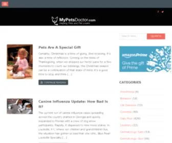 Mypetsdoctor.com(Helping Pets and Pet Lovers) Screenshot