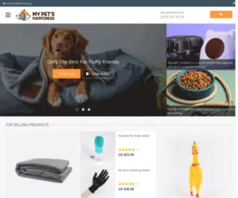 Mypetshappiness.com(Online shopping for Pet Supplies with free shipping) Screenshot