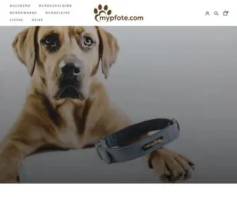 MYpfote.com(Gravierte Hundehalsbänder) Screenshot