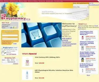 MYpharmacy.com.sg(CGH myPharmacy) Screenshot