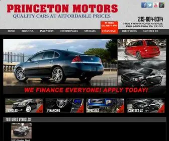 MYphillycar.com(Princeton Motors Inc) Screenshot