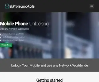 MYphoneunlockcode.com(Mobile Unlocking Codes) Screenshot