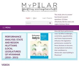 Mypilar.org(မြန်မာနိုင်ငံရေးသတင်းအချက်အလက်စင်္ကြန်) Screenshot
