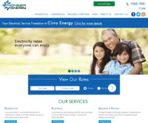 Mypioneerenergy.com(Pioneer Energy) Screenshot