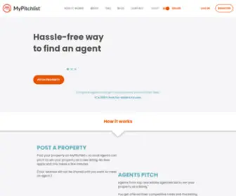 Mypitchlist.co.nz(Choose the best agent) Screenshot
