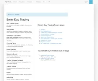 Mypivots.com(Emini Day Trading) Screenshot