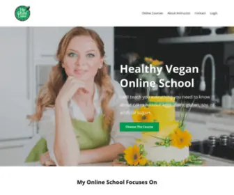 MYplantcake.com(Healthy Vegan Online Cake School) Screenshot