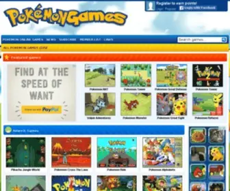 Mypokemongames.com(Pokemon Games) Screenshot